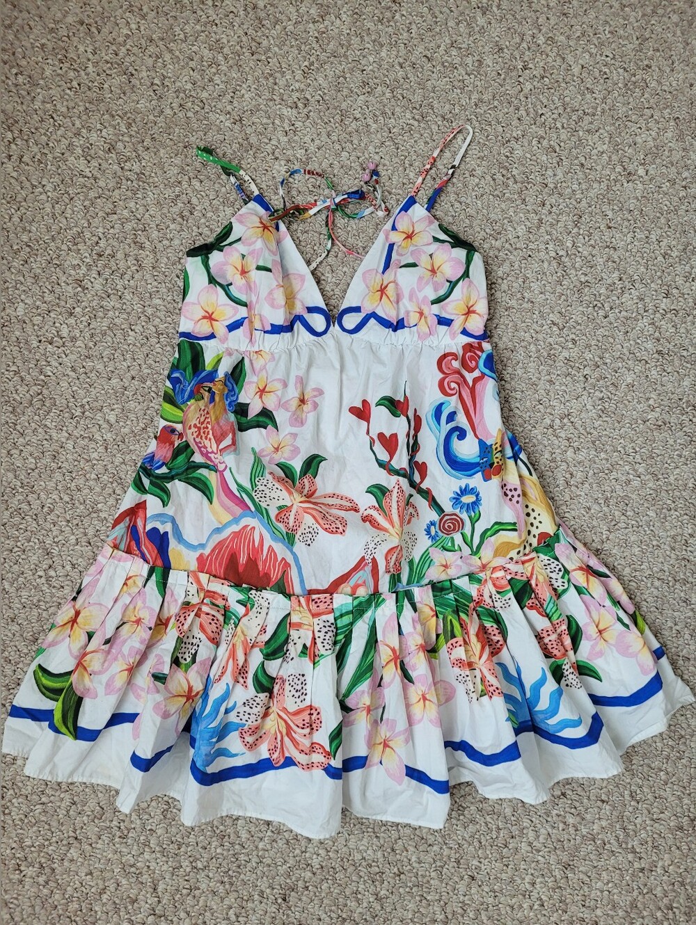 Farm Rio Super Colorful Mini Summer Dress - Picture 5 of 9